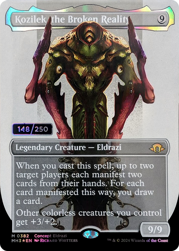 Kozilek, the Broken Reality (MH3-382) - Modern Horizons 3 (Borderless) Foil