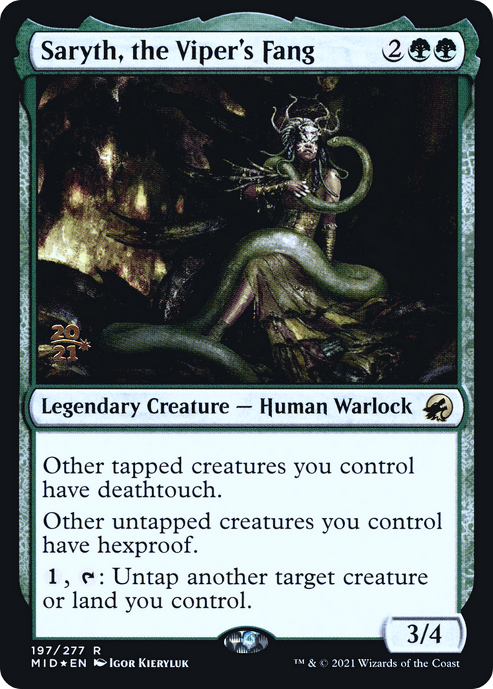 Saryth, the Viper's Fang (PRE-197) - Innistrad: Midnight Hunt Promos Foil