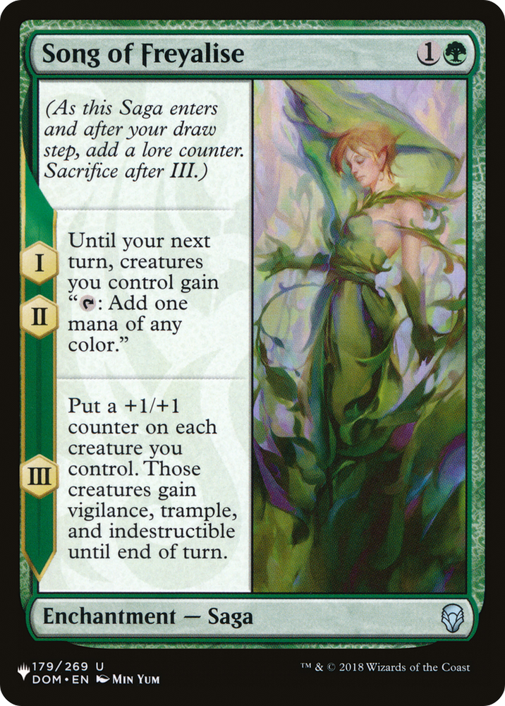 Song of Freyalise (LIST-DOM-179) - The List