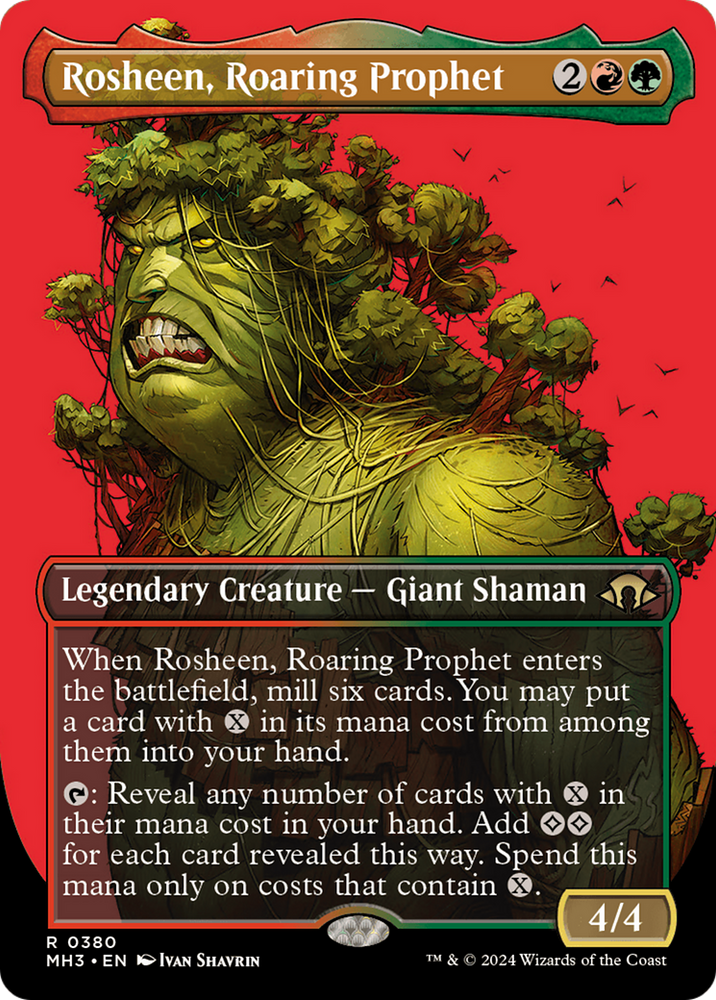 Rosheen, Roaring Prophet (Borderless) (MH3-380) - Modern Horizons 3 (Borderless)