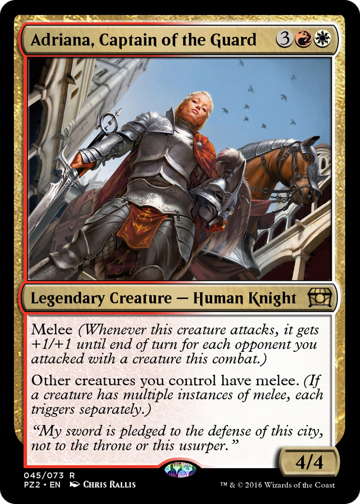 Adriana, Captain of the Guard (PZ2-045) - Treasure Chest Foil
