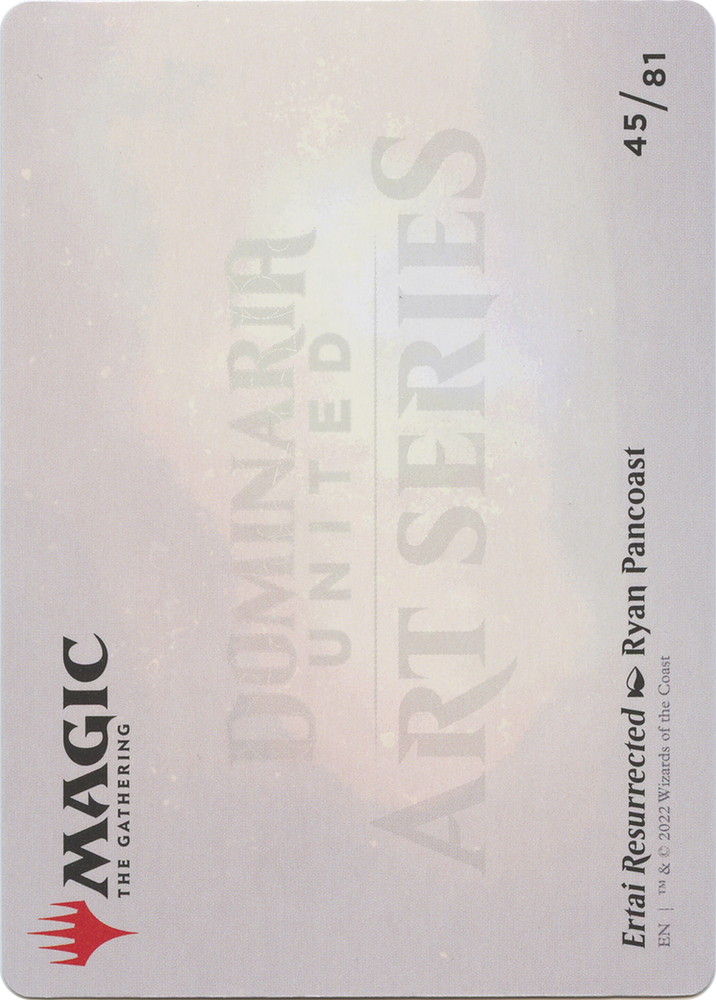 Ertai Resurrected // Ertai Resurrected (ADMU-045) - Dominaria United Art Series (Borderless) Foil