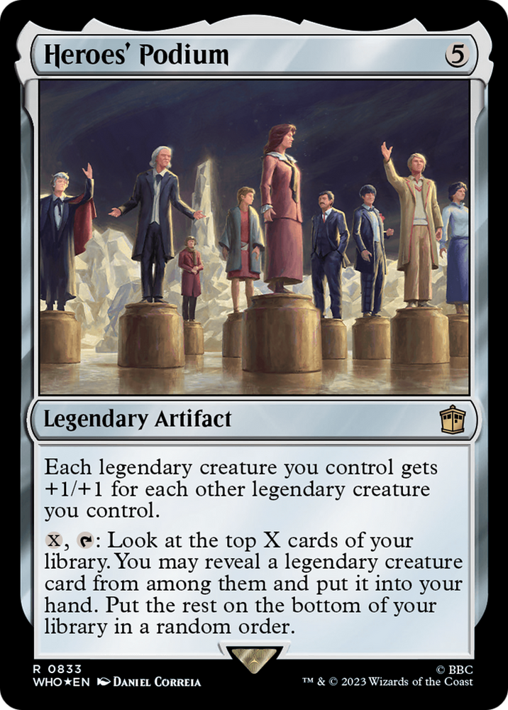 Heroes' Podium (Surge Foil) (WHO-833) - Doctor Who Foil