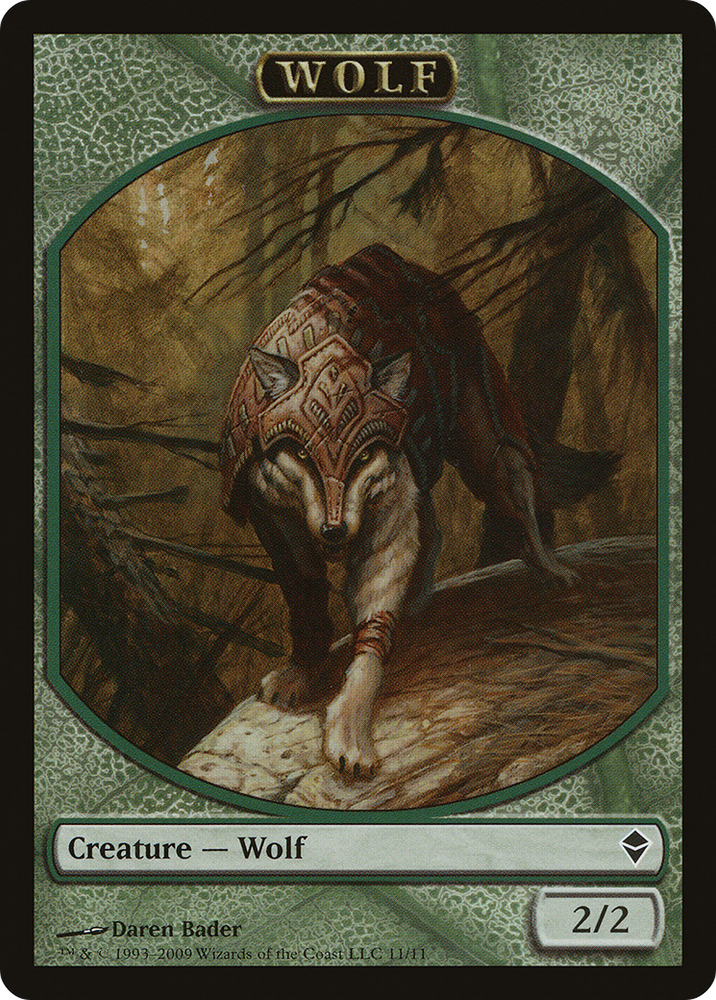 Wolf Token (ZEN-011) - Zendikar Tokens