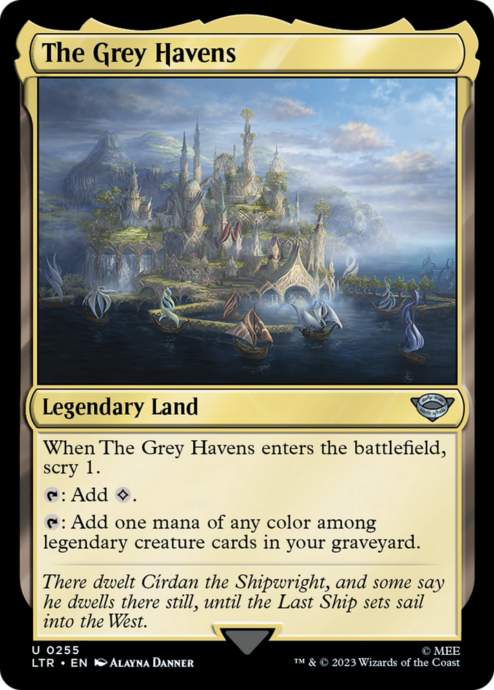 The Grey Havens (LTR-255) - The Lord of the Rings: Tales of Middle-earth Foil