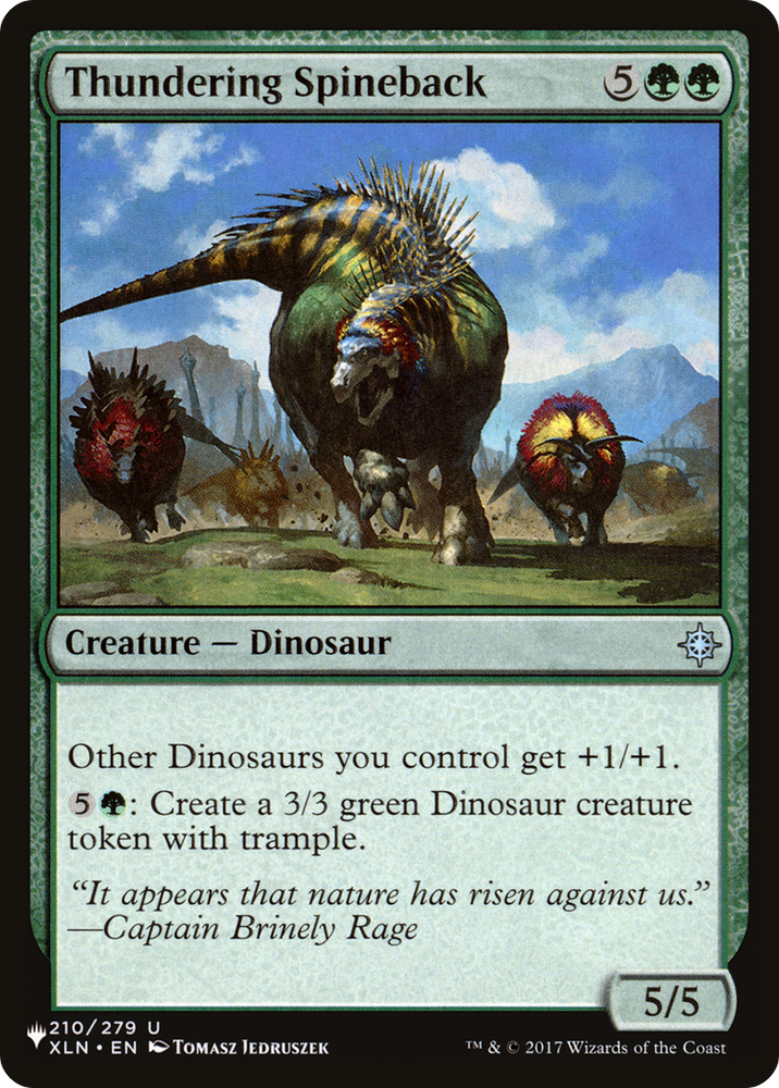 Thundering Spineback (LIST-XLN-210) - The List