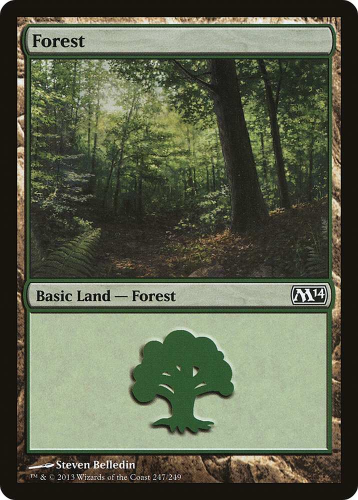 Forest (247) (M14-247) - Magic 2014 Foil