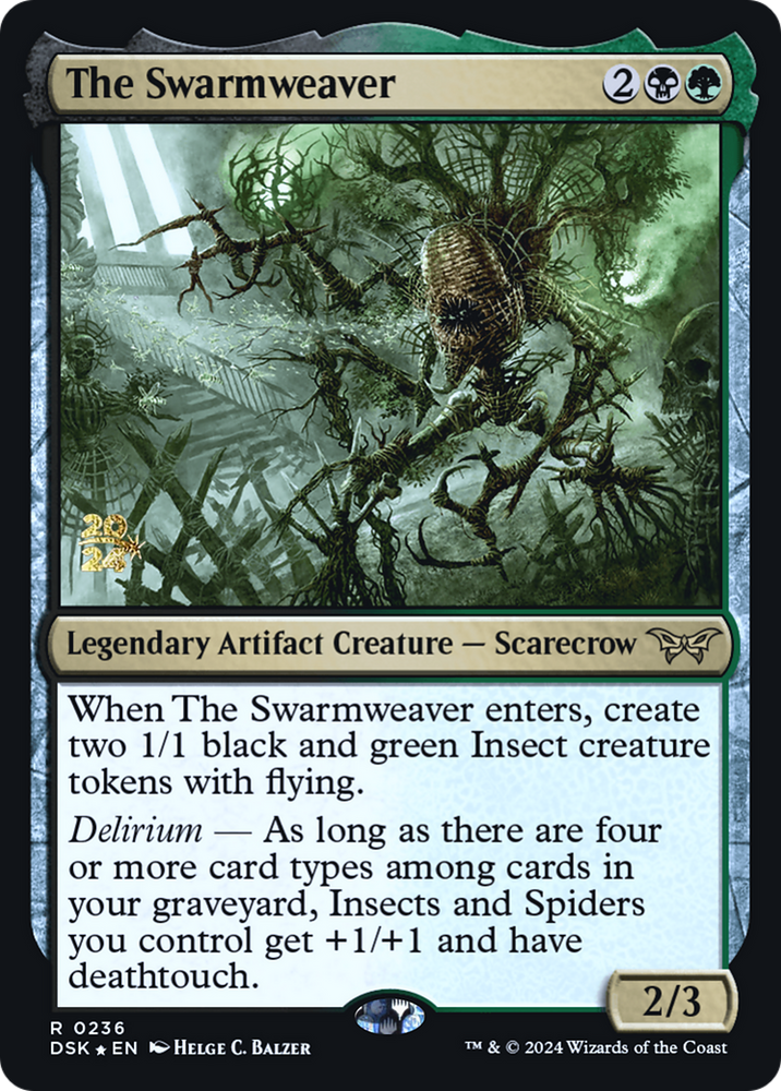 The Swarmweaver (PRE-236) - Duskmourn: House of Horror Promos Foil