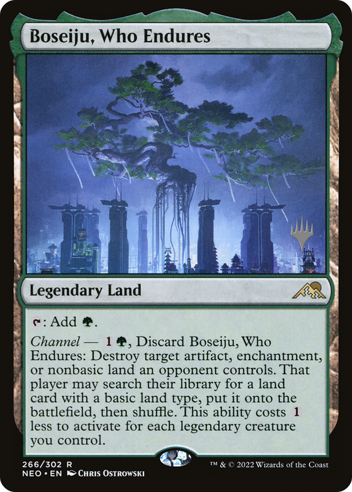 Boseiju, Who Endures (PPNEO-266P) - Kamigawa: Neon Dynasty Promos Foil