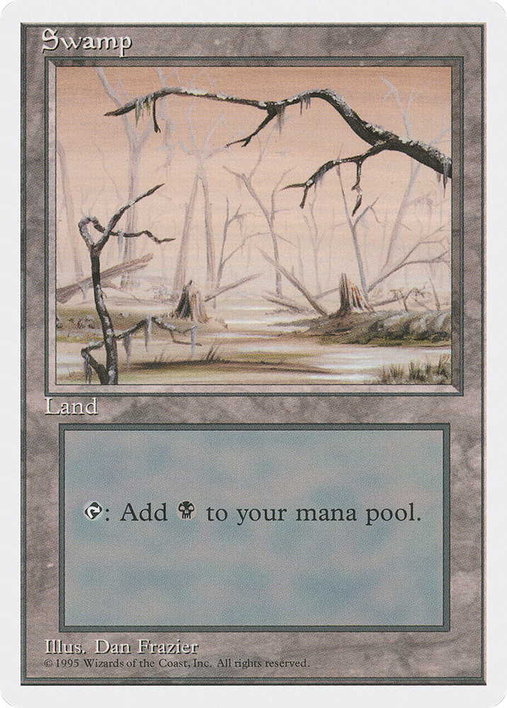 Swamp (B) (4ED-190) - Fourth Edition