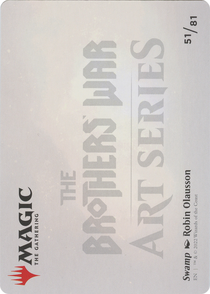 Swamp // Swamp (ABRO-051) - The Brothers' War Art Series (Borderless) Foil