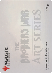 Swamp // Swamp (ABRO-051) - The Brothers' War Art Series (Borderless) Foil