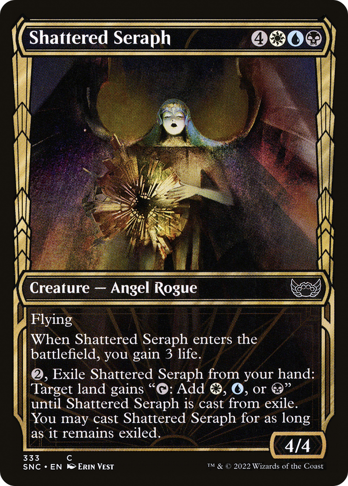 Shattered Seraph (Showcase) (SNC-333) - Streets of New Capenna: (Showcase) Foil