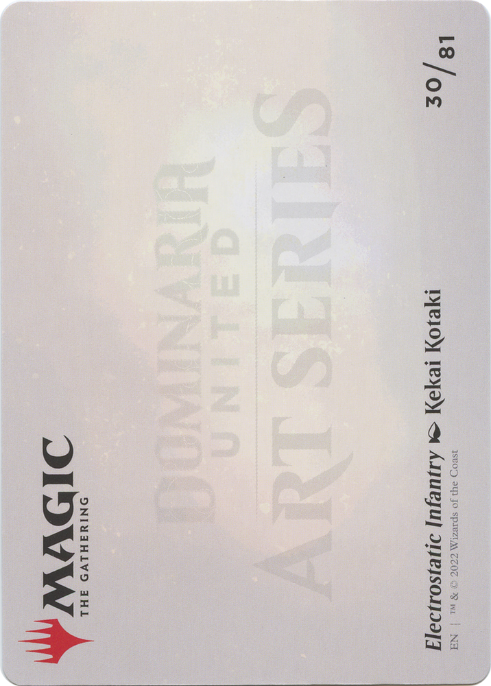 Electrostatic Infantry // Electrostatic Infantry (ADMU-030) - Dominaria United Art Series (Borderless)