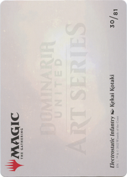 Electrostatic Infantry // Electrostatic Infantry (ADMU-030) - Dominaria United Art Series (Borderless)