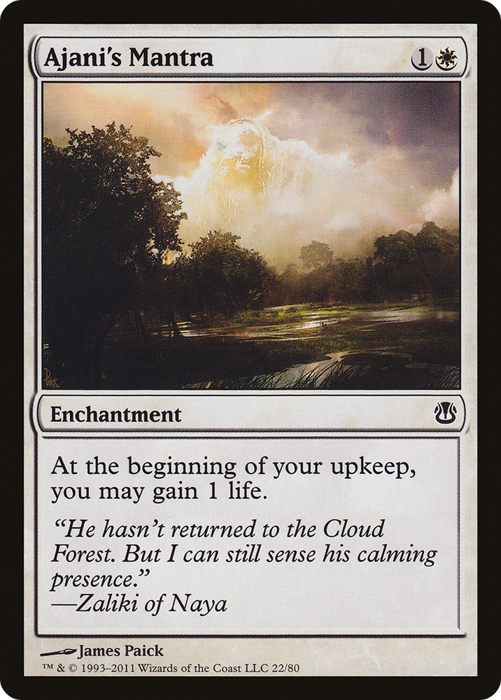 Ajani's Mantra (DDH-022) - Duel Decks: Ajani vs. Nicol Bolas