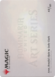 Aron, Benalia's Ruin // Aron, Benalia's Ruin (ADMU-043) - Dominaria United Art Series (Borderless) Foil