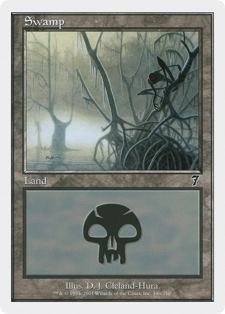 Swamp (346) (7ED-346) - Seventh Edition