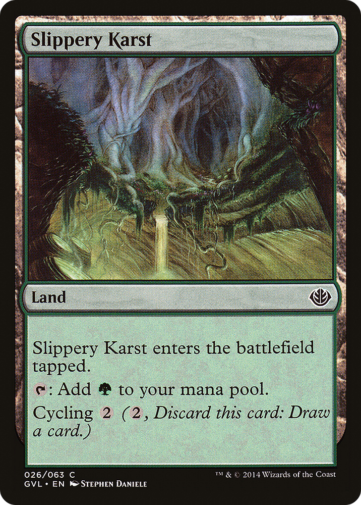 Slippery Karst (DD3-026) - Duel Decks Anthology: Garruk vs. Liliana