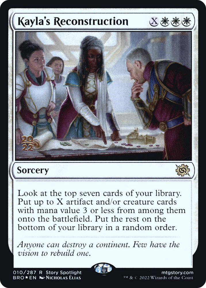 Kayla's Reconstruction (PRE-010) - The Brothers' War Promos Foil