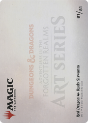 Red Dragon // Red Dragon (AAFR-081) - Adventures in the Forgotten Realms Art Series (Borderless)