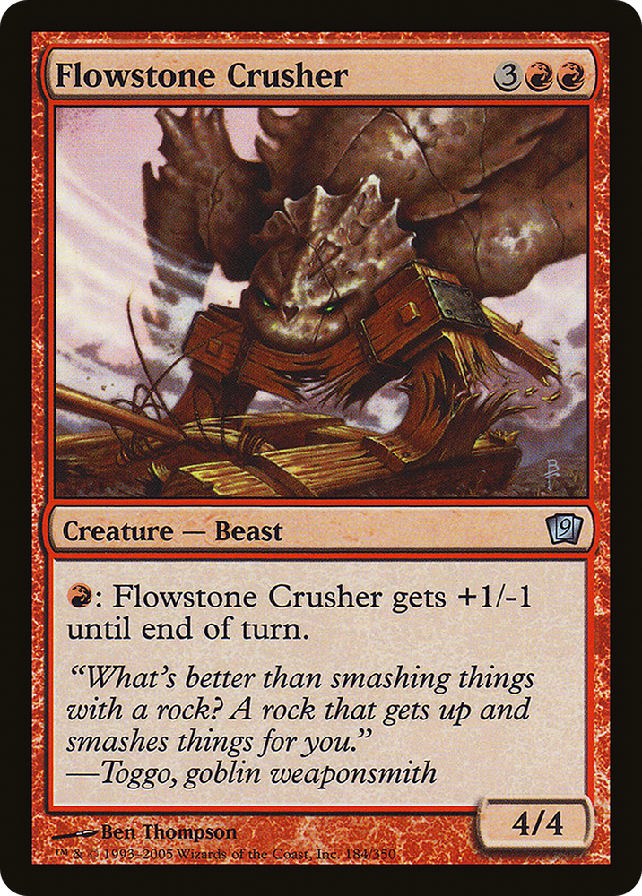 Flowstone Crusher (9ED-184★) - Ninth Edition Foil