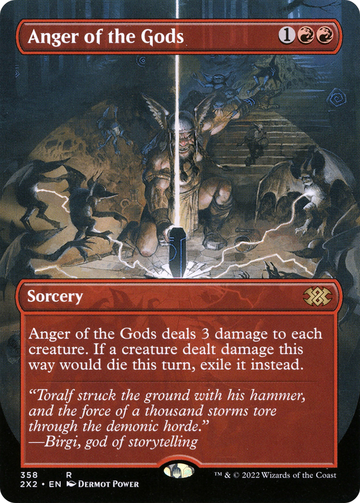 Anger of the Gods (Borderless) (2X2-358) - Double Masters 2022 (Borderless)