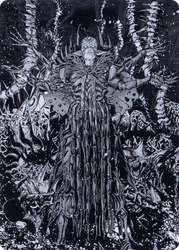 Nissa, Ascended Animist // Nissa, Ascended Animist (AONE-074) - Phyrexia: All Will Be One Art Series (Borderless) Foil