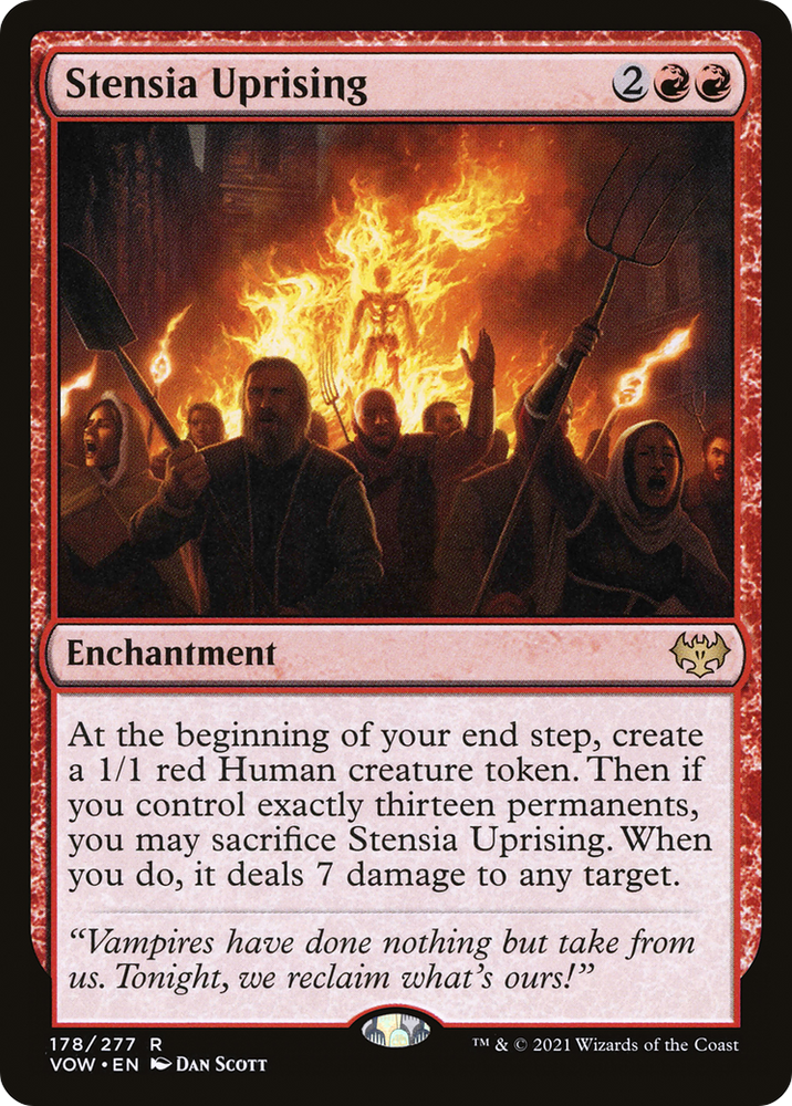 Stensia Uprising (VOW-178) - Innistrad: Crimson Vow Foil