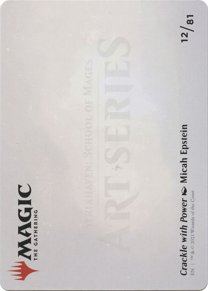 Crackle with Power // Crackle with Power (ASTX-012) - Strixhaven Art Series (Borderless) Foil