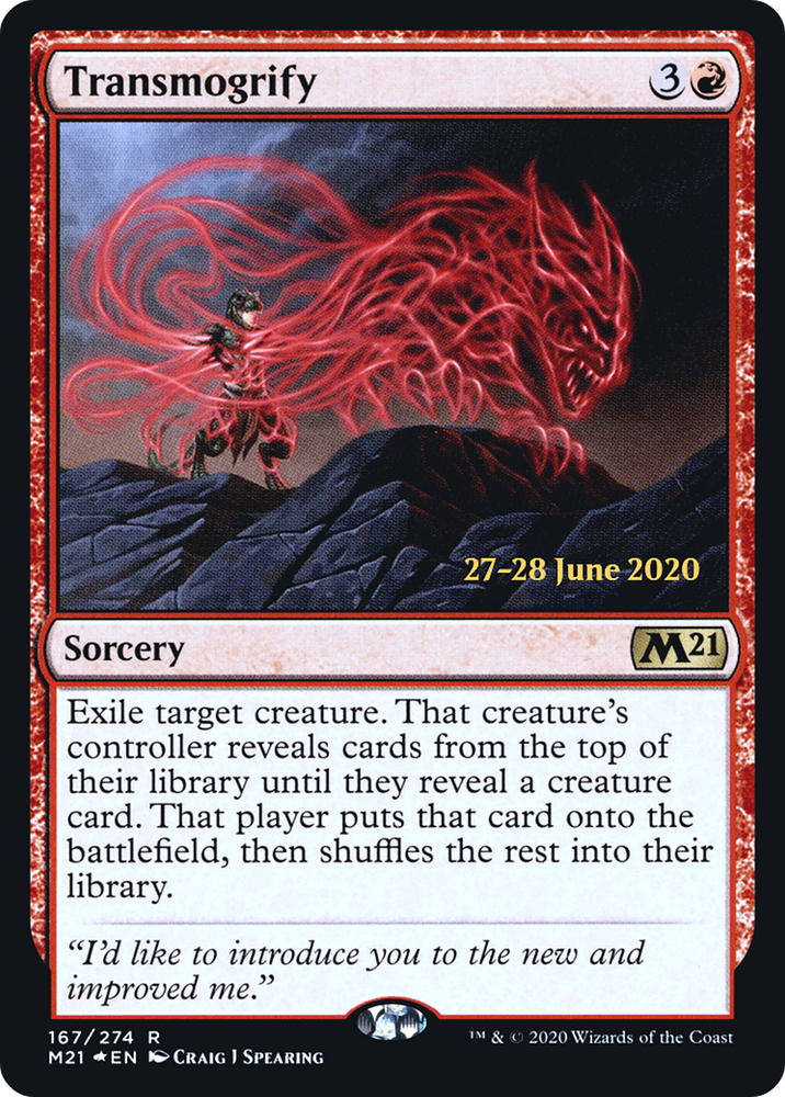 Transmogrify (PRE-167) - Core Set 2021 Promos Foil