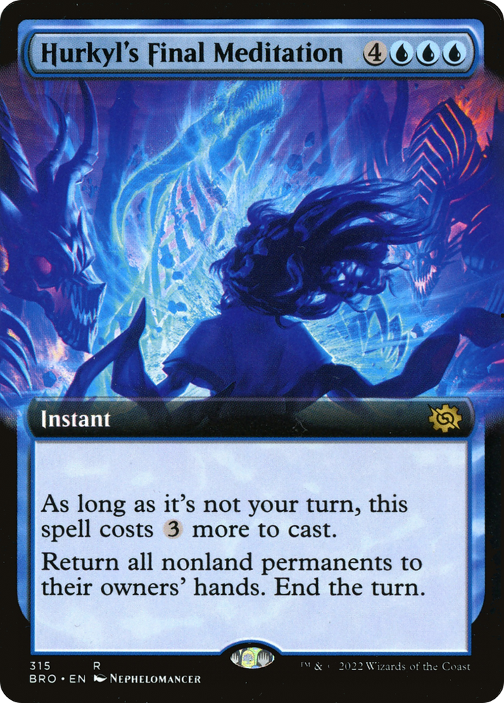 Hurkyl's Final Meditation (Extended Art) (BRO-315) - The Brothers' War: (Extended Art)