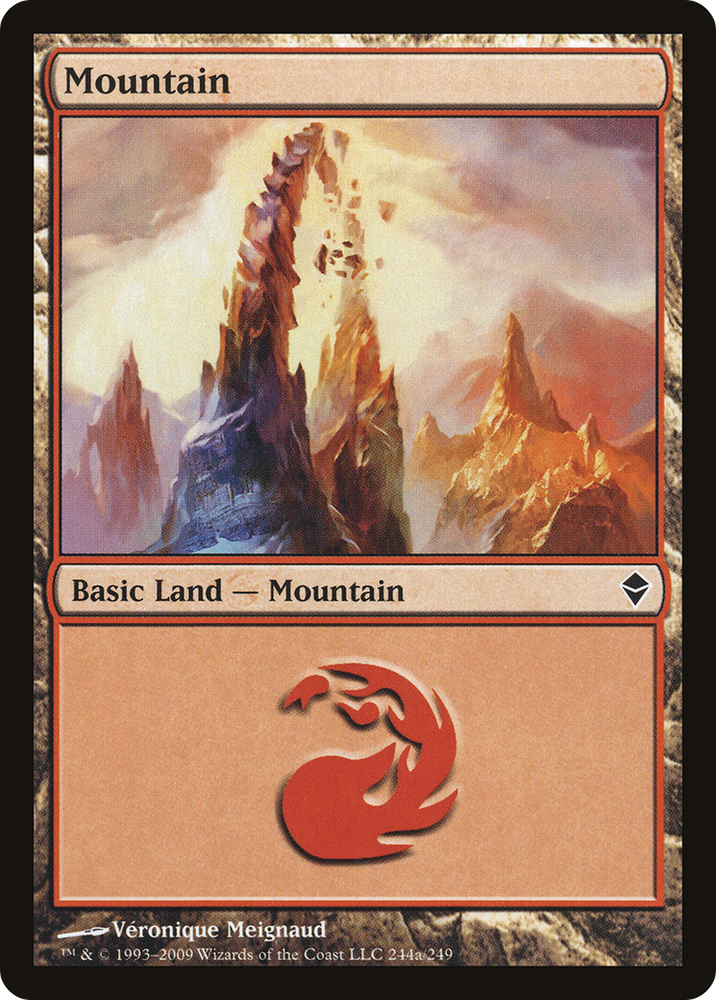 Mountain (244a) (ZEN-244A) - Zendikar