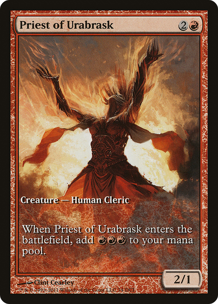 Priest of Urabrask (GAME-074) - DCI Promos