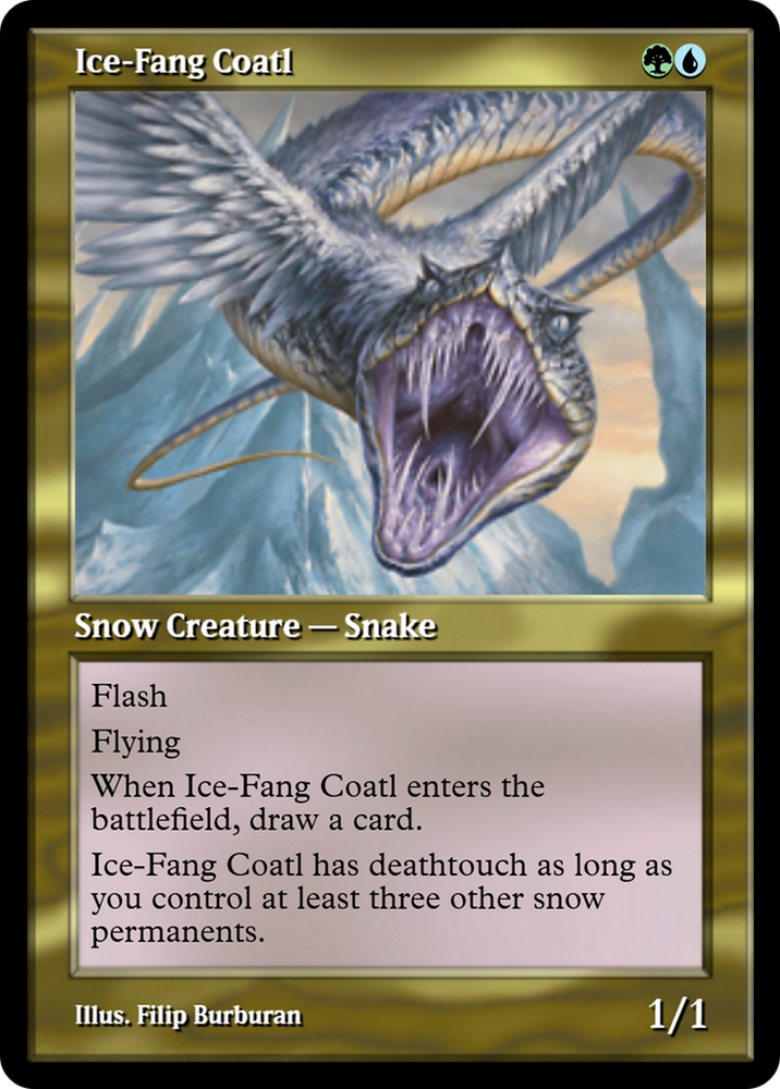Ice-Fang Coatl (PRM-91333) - Magic Online Promos