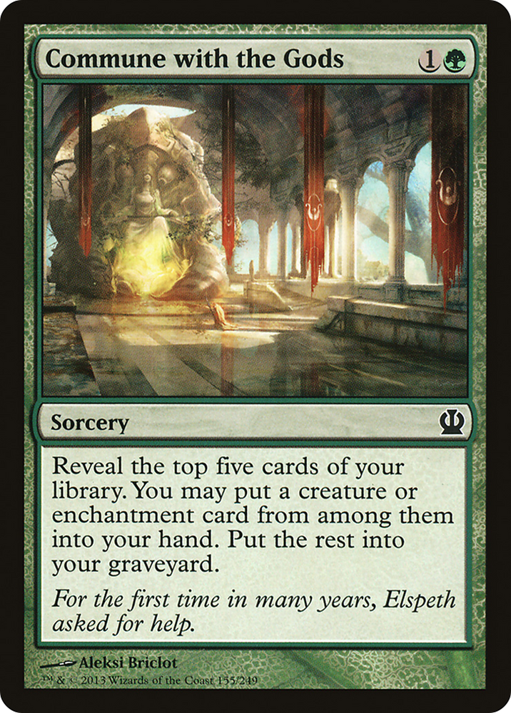 Commune with the Gods (THS-155) - Theros Foil