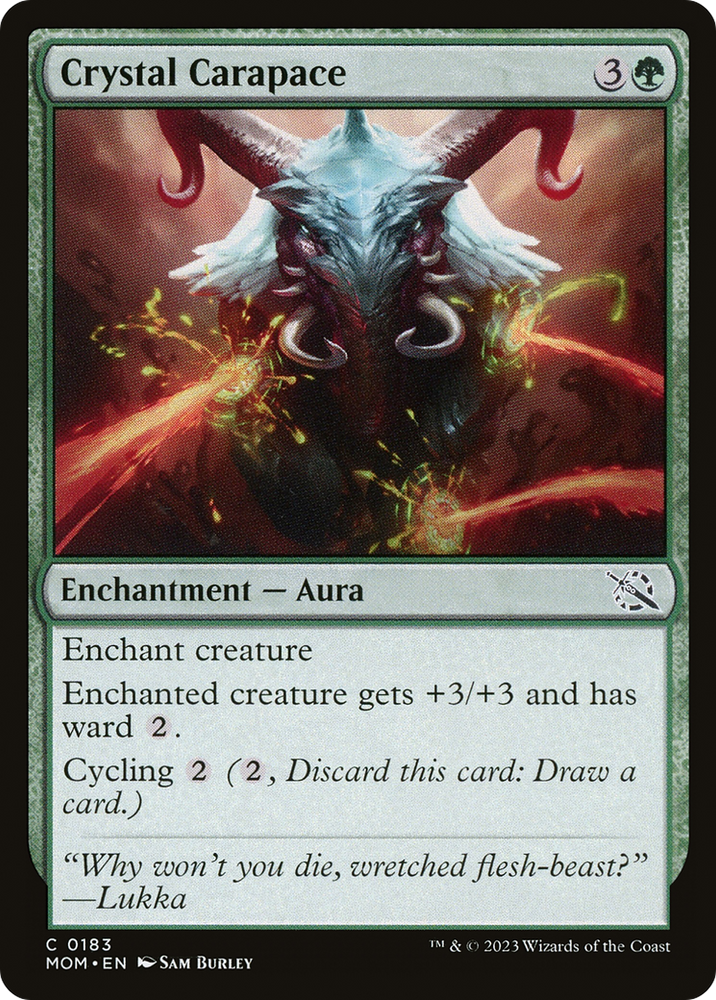 Crystal Carapace (MOM-183) - March of the Machine Foil