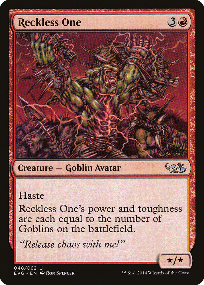Reckless One (DD3-) - Duel Decks Anthology: Elves vs. Goblins