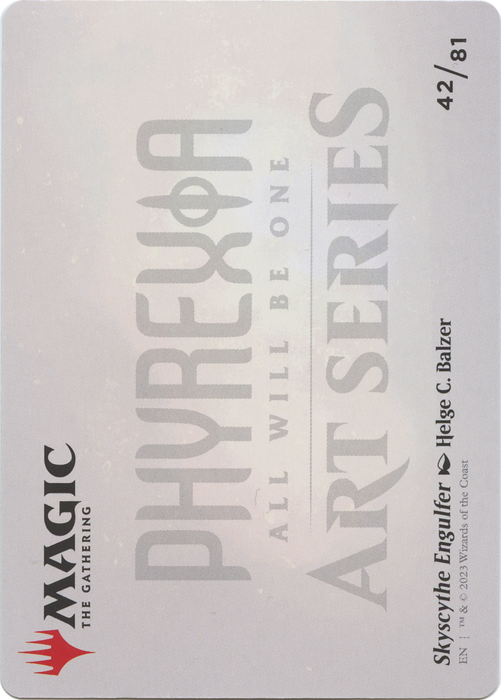 Skyscythe Engulfer // Skyscythe Engulfer (AONE-042) - Phyrexia: All Will Be One Art Series (Borderless)