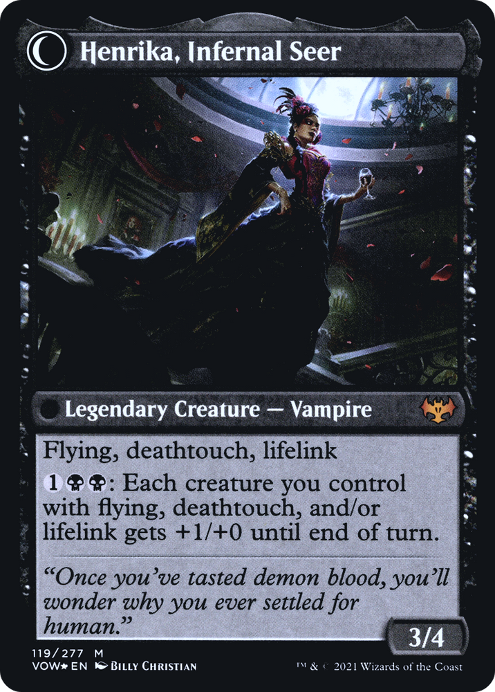 Henrika Domnathi (PRE-119S) - Innistrad: Crimson Vow Promos: (Double Faced Transform) Foil