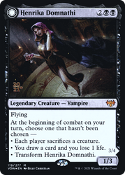 Henrika Domnathi (PRE-119S) - Innistrad: Crimson Vow Promos: (Double Faced Transform) Foil