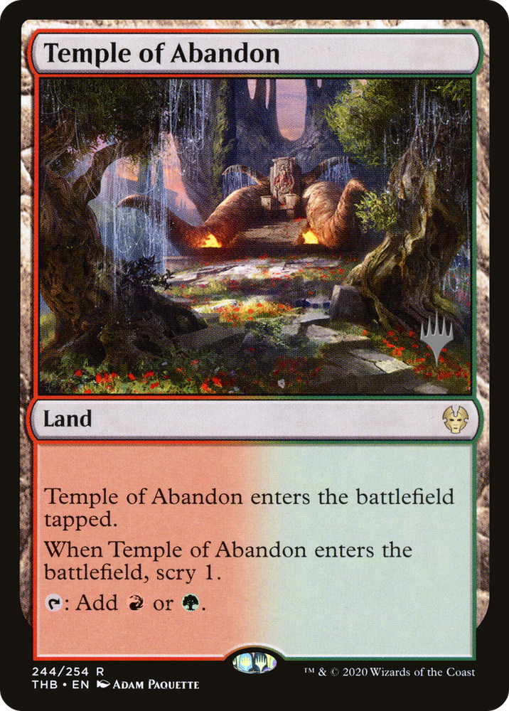 Temple of Abandon (PPTHB-244P) - Theros Beyond Death Promos