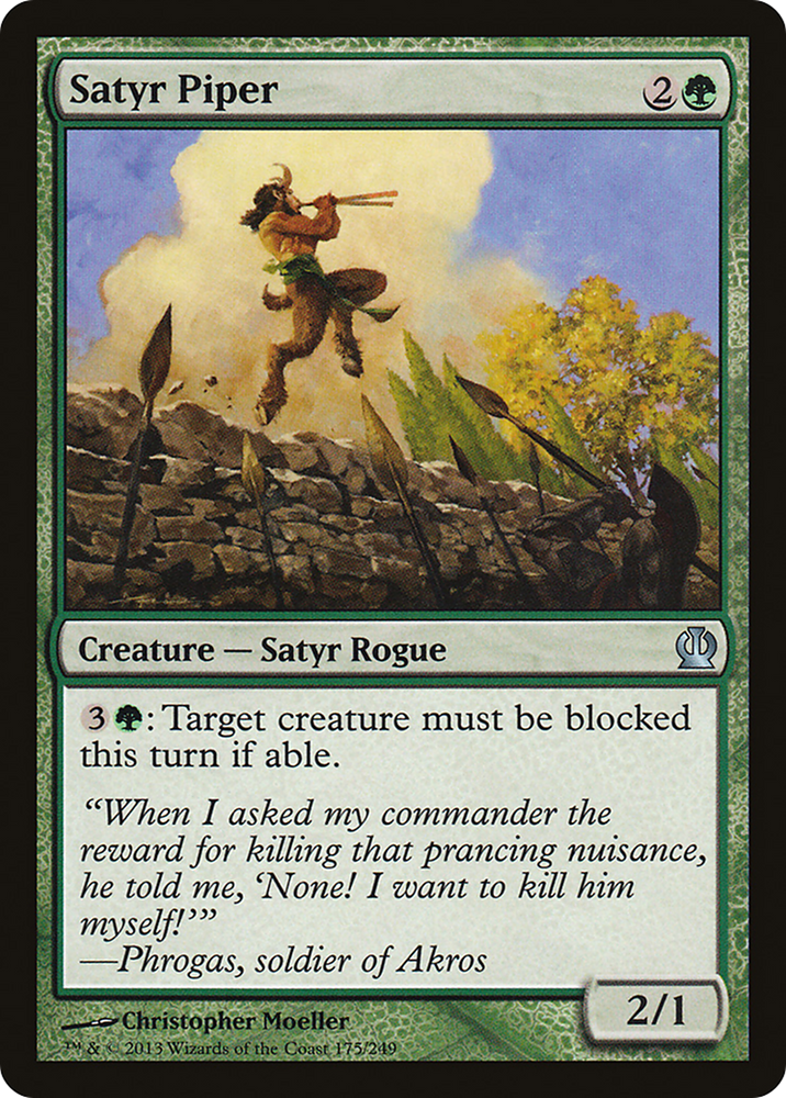 Satyr Piper (THS-175) - Theros Foil