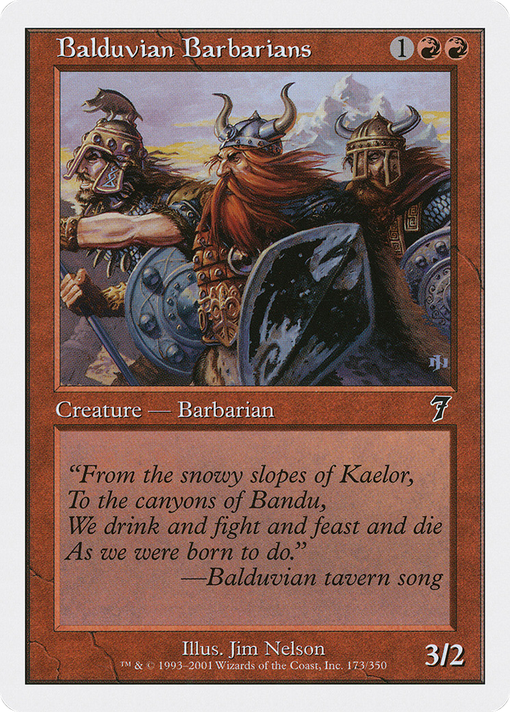 Balduvian Barbarians (7ED-173) - Seventh Edition