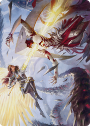Elspeth's Smite // Elspeth's Smite (AMOM-005) - March of the Machine Art Series (Borderless) Foil