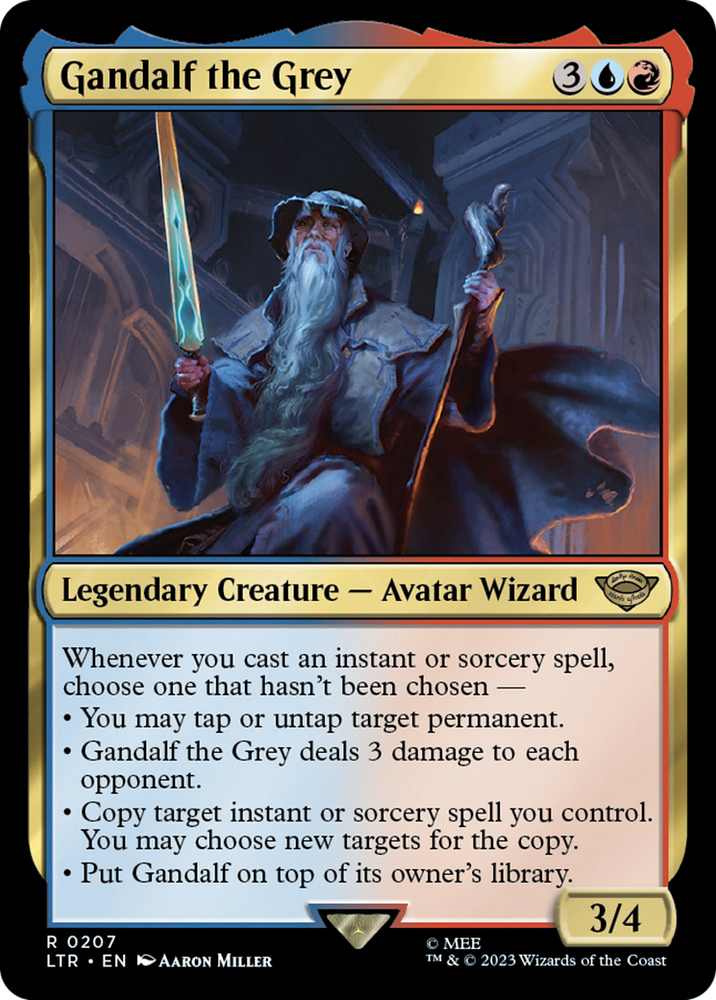 Gandalf the Grey (LTR-207) - The Lord of the Rings: Tales of Middle-earth Foil