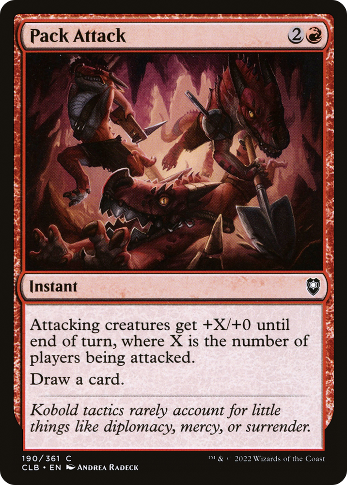 Pack Attack (CLB-190) - Commander Legends: Battle for Baldur's Gate Foil