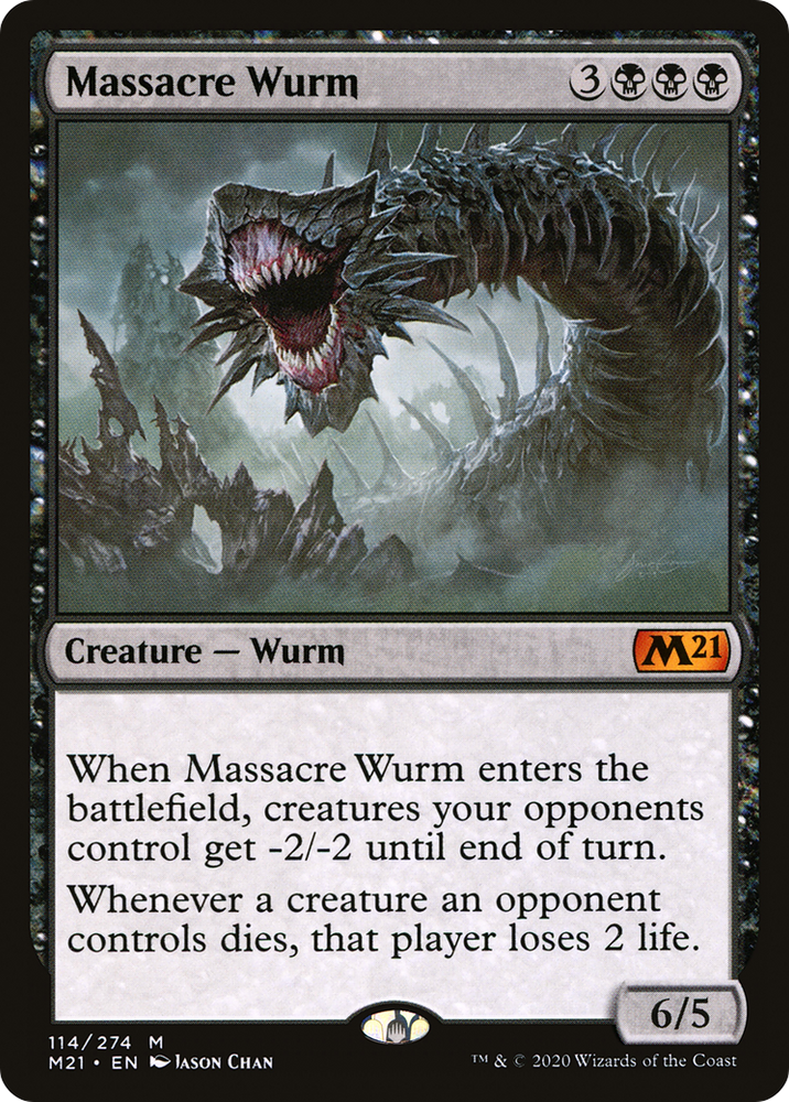 Massacre Wurm (M21-114) - Core Set 2021 Foil