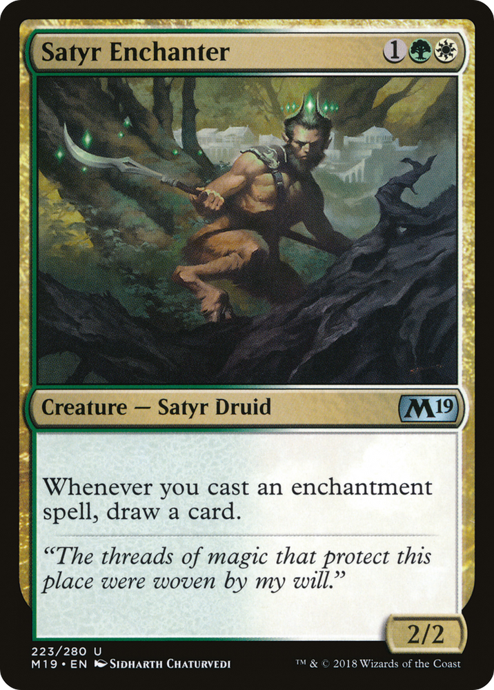 Satyr Enchanter (M19-223) - Core Set 2019 Foil