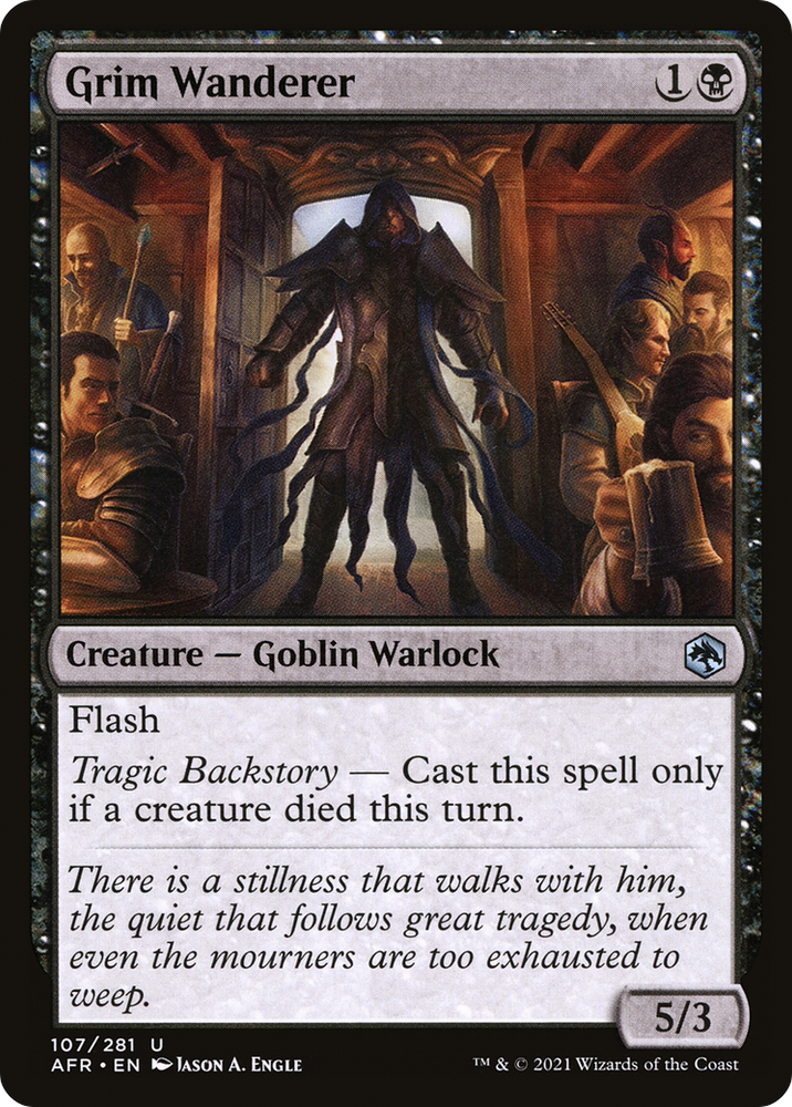 Grim Wanderer (AFR-107) - Adventures in the Forgotten Realms Foil